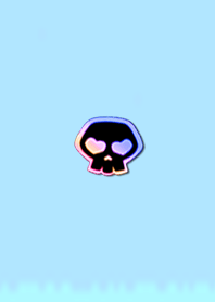 Simple Skull Heart 10