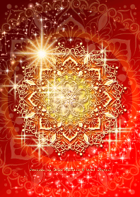 Fortune up Gold Mandala & Gold Clover