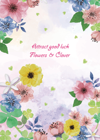 Attract good luck Flowers & Clover