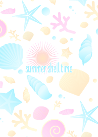 summer shell time blue J #pop