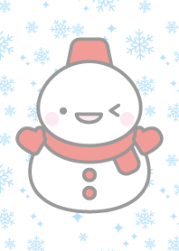 cute red snowman theme