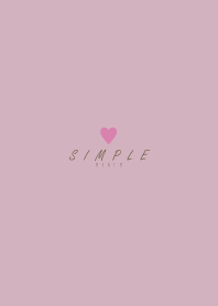 DUSKY PINK BROWN.SIMPLE -HEART- 27