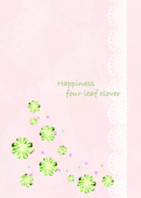 Happiness four-leaf clover
