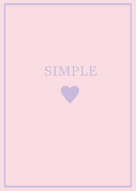 SIMPLE HEART -purple quartz-