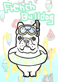 Summer and french bulldog