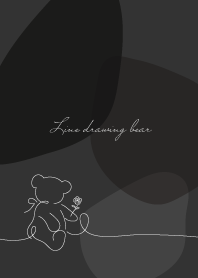 Line drawing bear_14