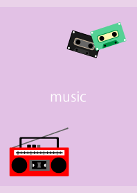 Holiday Boombox on light purple