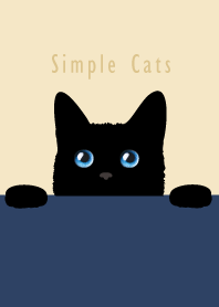 블랙캣 심플 : 네이비 베이지