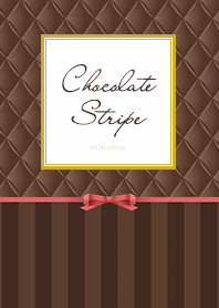 Listras cor de chocolate .