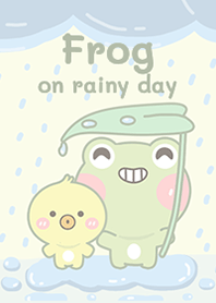 Frog on rainy day!