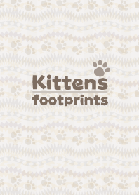 Kittens footprints