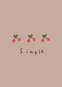 beige. Cherry. three.