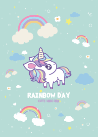 Unicorn Rainbow Day Kawaii
