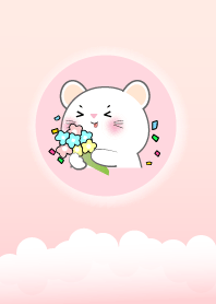 Simple Lovely White Mouse Theme