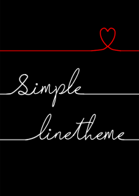Simple Line #Red Black