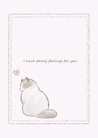 Love and Cat -purple-