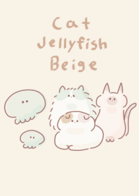 Ubur-ubur kucing sederhana berwarna krem