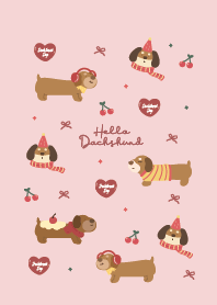 Hello! Dachshund Pink!