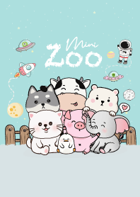 สวนสัตว์มินิ สีฟ้า