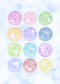 bola de vidro Pastel Versão azul