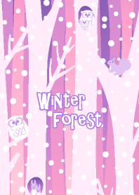 Winter forest & animals 4