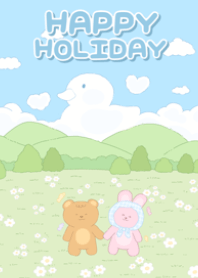 Happy Holiday v.sky blue