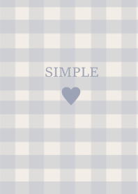 SIMPLE HEART <check bluebeige>