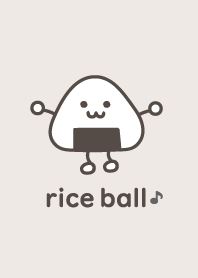 rice ball Musical note'Beige'