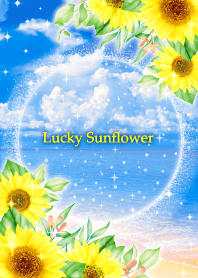 Bring good luck Blue sky & Sunflower 5