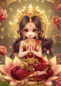Lakshmi bestows blessings love fortune_4