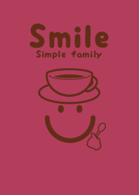 Smile & Teatime wine-red