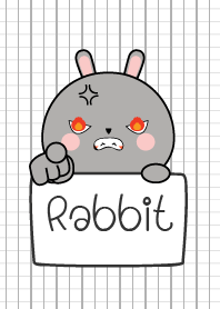 Simple Angry Gray Rabbit 2