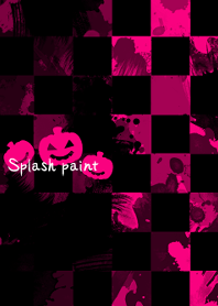 Splash paint -Pink- Halloween2019