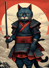Ukiyo-e Kucing Pendekar 3