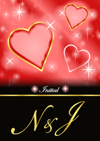 N&J -Initial-Love forecast-Red Heart