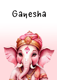 Love Cute Pink Ganesha Theme