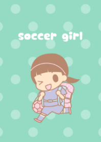 soccer girl[pastel green]