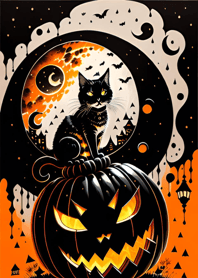 halloween cat A4e301