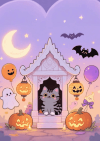 Cat at Halloween Shrine