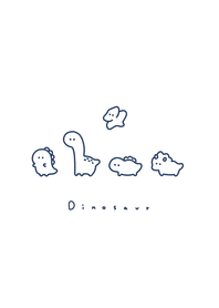 小恐龍 : navy white