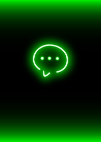 簡單的霓虹燈圖示：黑綠色