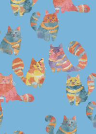 blue おしゃまな猫2