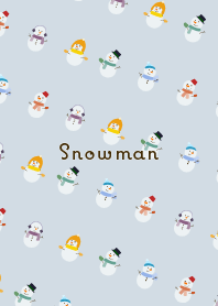 かわいい雪だるまたち