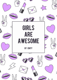 GIRLS ARE AWESOME ♥ PURPLE