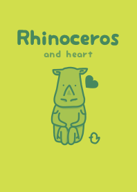 Rhinoceros & Heart Lettuce green
