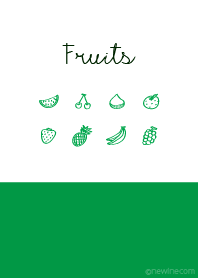 Fruits green white