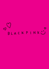 Pink and black. Heart and others.