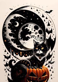 halloween cat 0379A0