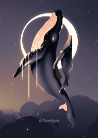 手描き - 天が落ちる_V.13｜ザトウクジラ