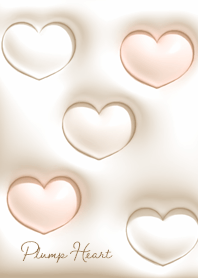 beige Fluffy plump heart 02_2